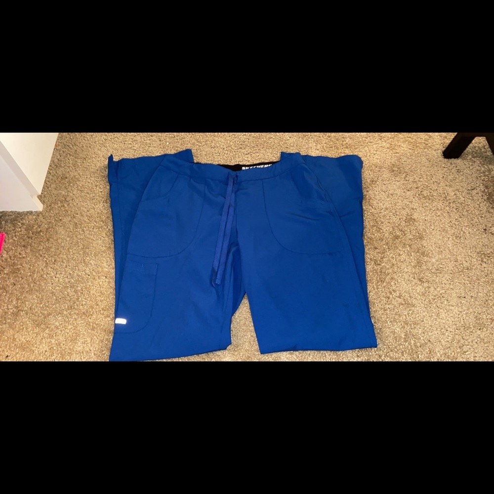Blue scrub pants